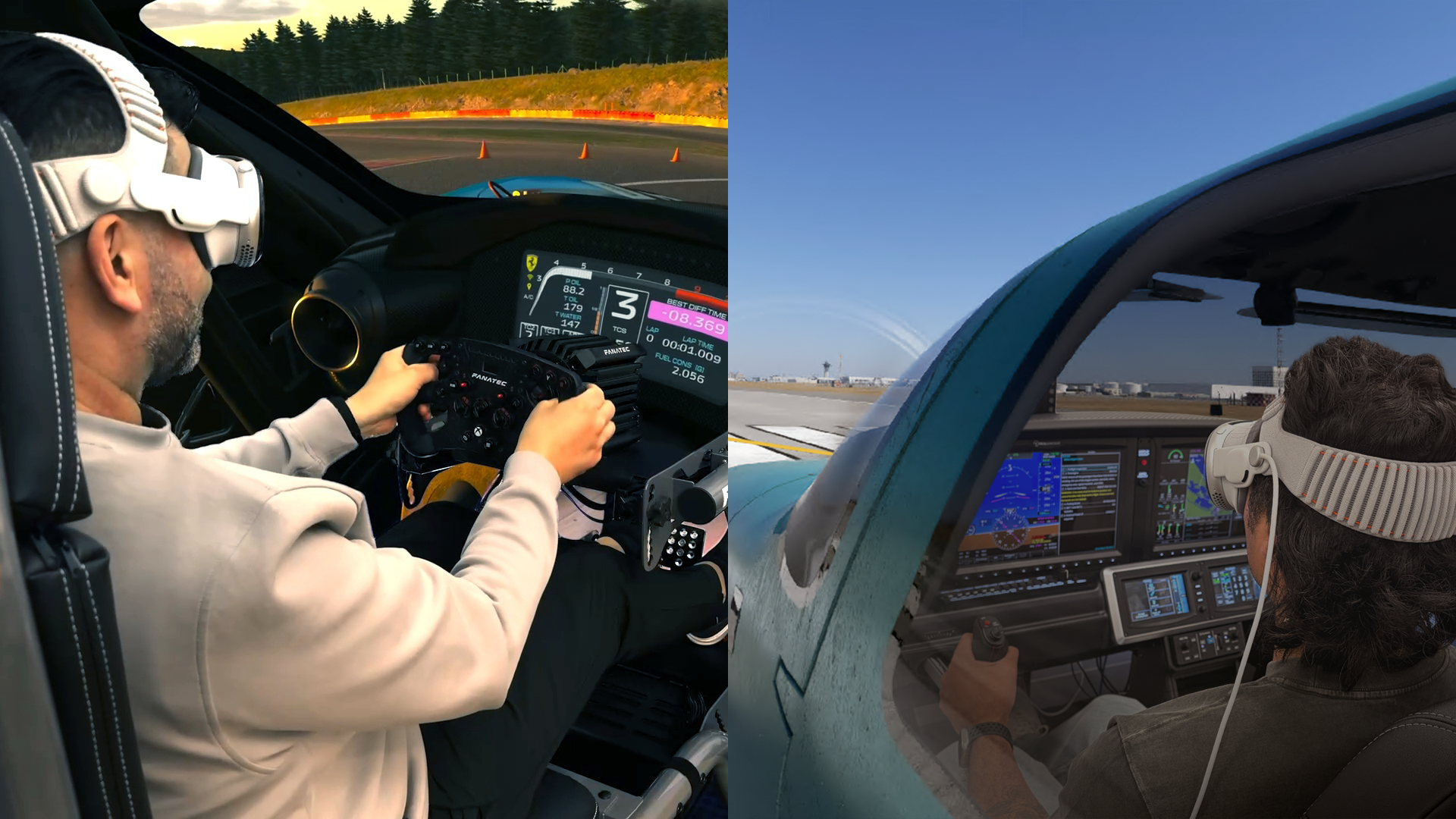 X-Plane & iRacing's CloudXR Streaming on Apple Vision Pro
