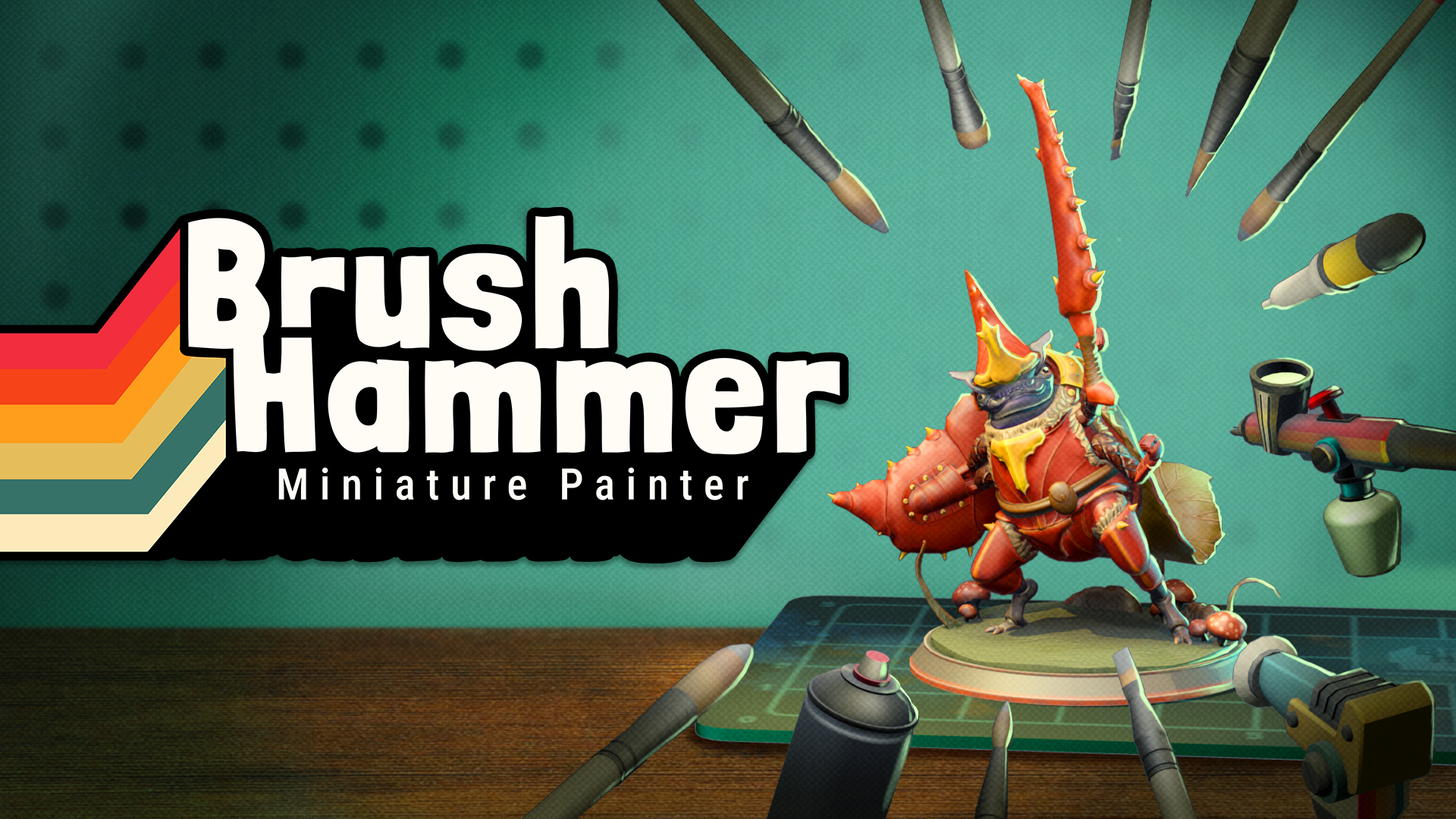 BrushHammer: Miniature Painting Transforms with VR Integration