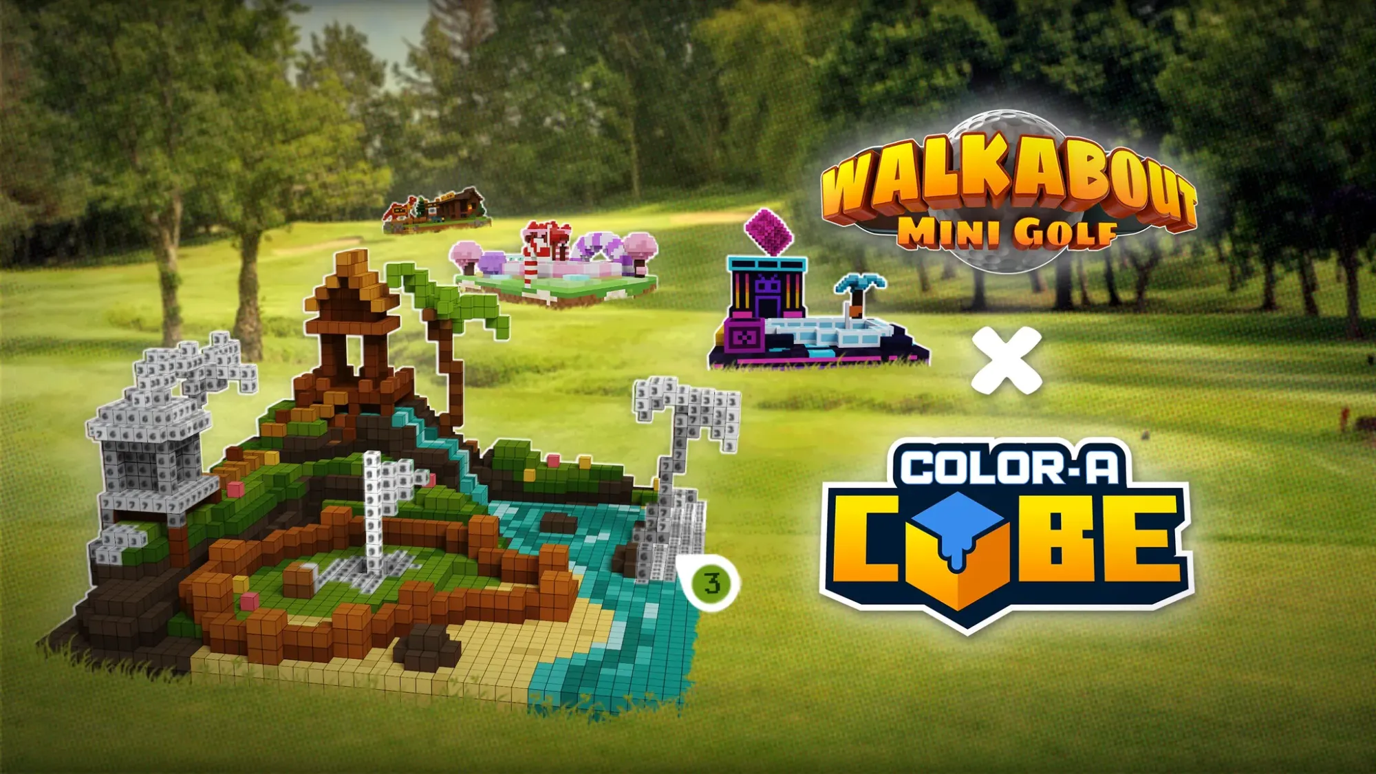 Color-A-Cube Voxelizes Walkabout Mini Golf Courses