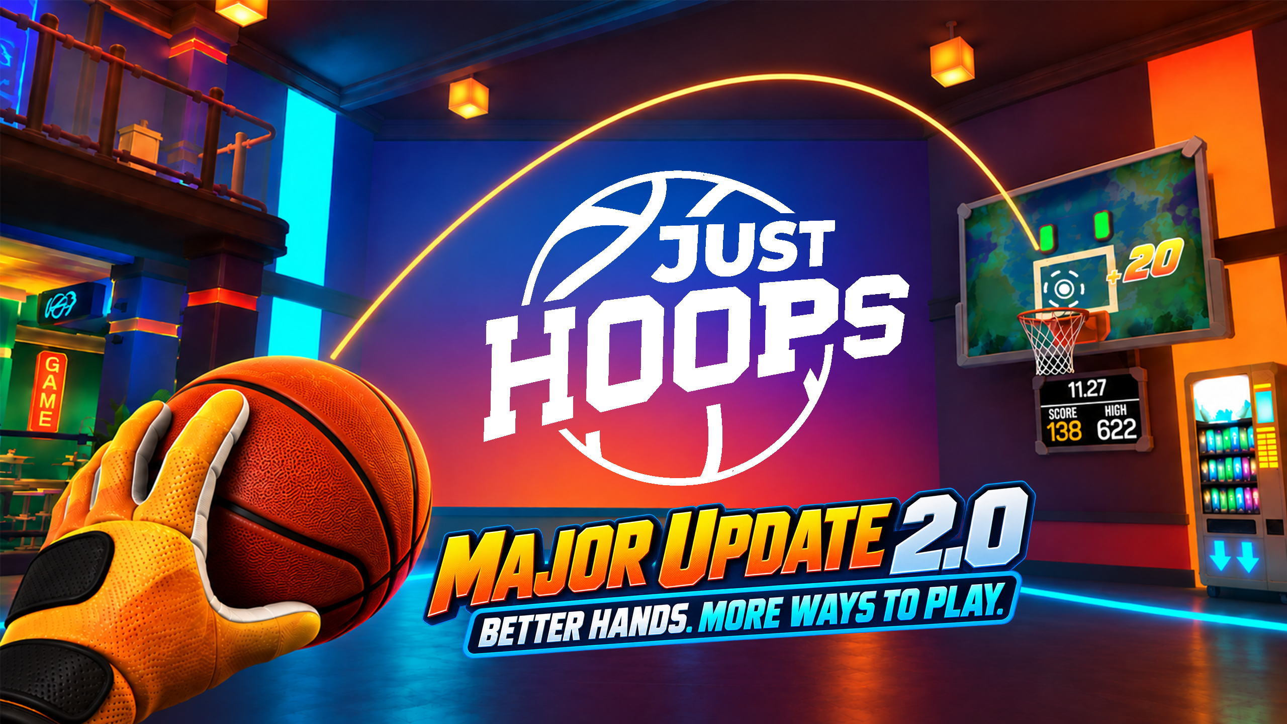 Just Hoops 2.0 Update Elevates Accessibility and Hand Tracking